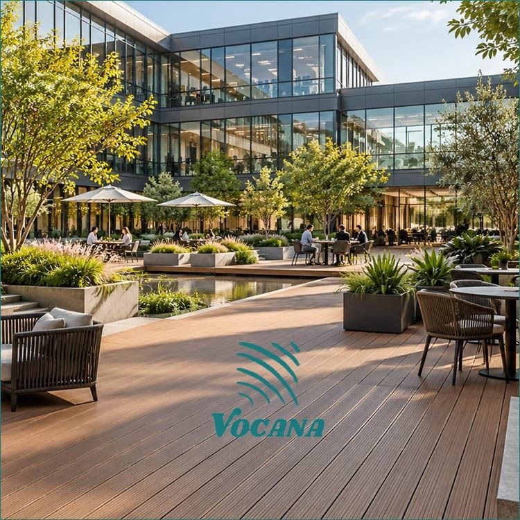WPC Decking For Hospital Healing Gardens | Vocana factory